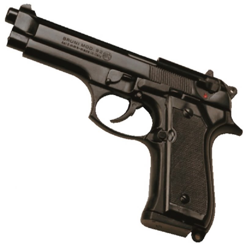 Pistola de Fogueo Bruni Mod F92 Cal. 9mm. – Armería Prago Sport